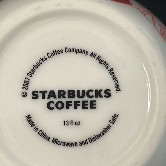 Rare - Pair of Starbucks Strawberry 13-Ounce Mugs - Picture 3 of 3